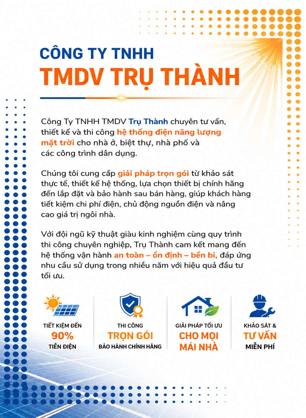 Dự án điện mặt trời